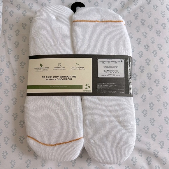 NWT Gold Toe Signature Collection Men's White Low Cut Ankle Socks 6 Pack - Picture 5 of 5